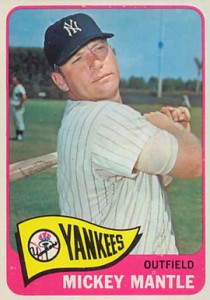 1965 MickeyMantle baseball card